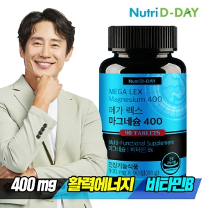 뉴트리디데이 메가렉스 마그네슘 400 90정