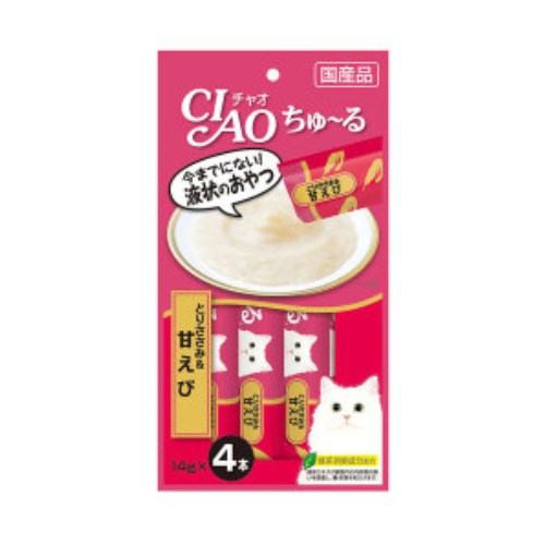 이나바 캣 챠오츄르 닭가슴살&새우 SC-142 56g (14g x 4p) (2개)_이미지