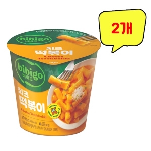 CJ제일제당 비비고 치즈 컵떡볶이 108g (2개)_이미지