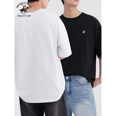 폴로클럽 미니로고 16수 오버핏 백라인 절개 반팔 티셔츠 TPS-205 화이트 /L