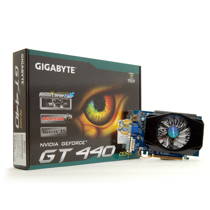 GIGABYTE 지포스 GT440 Over D3 1GB 블랙펄