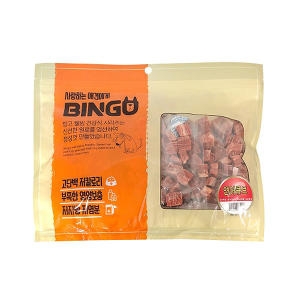 다이아몬드펫 빙고 연어 큐브 400g (1개)_이미지