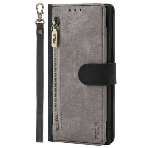 수나르 갤럭시노트10 라이트 레트로 가죽 지퍼형 지갑 케이스_이미지