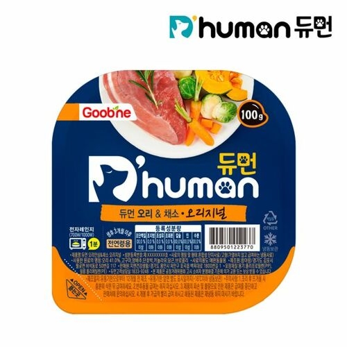 듀먼 오리&채소 오리지널 100g (10개)_이미지