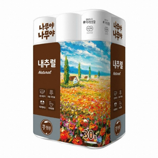 나무야나무야 내추럴 27m (30롤) (3팩)_이미지