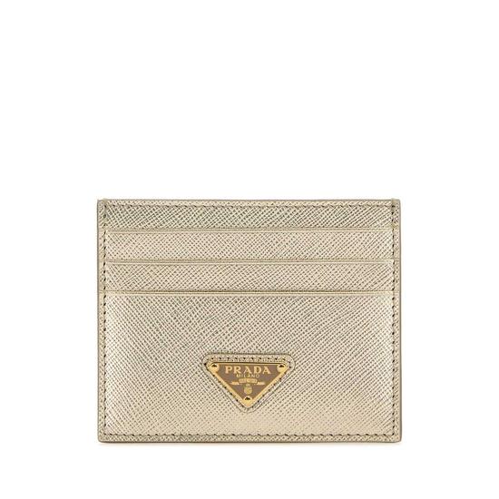 프라다 골드톤 레더 카드 홀더 1MC025QHHF0846 T_이미지