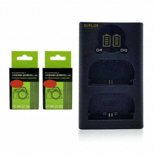 성경시스콤 Diplus 캐논 BP-511,BP-511A 호환 LCD 듀얼 충전키트 (호환배터리 2개)_이미지