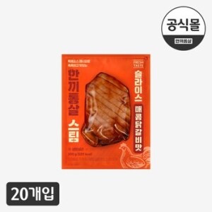 이그니스 <b>한끼</b><b>통살</b> 스팀 슬라이스 매콤닭갈비 100g