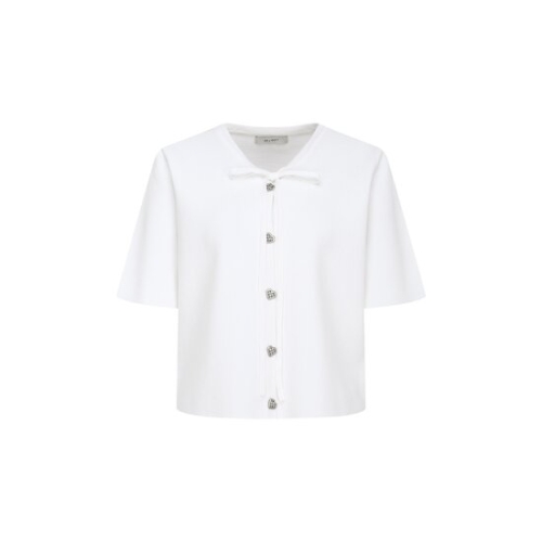 바바패션 JJ지고트 하트 버튼 리본 브이넥 가디건 GR5P1CD501