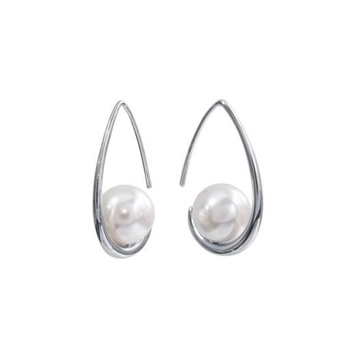 스와로브스키 10mm 오스트리아 크리스탈 사용 진주 아이 귀걸이 실버칼라 spl2015 crystal earrings 탄생석