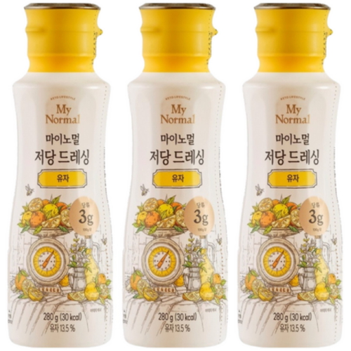 마이노멀 저당 드레싱 유자 280g (3개)_이미지