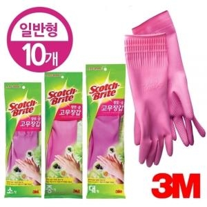 3M 스카치브라이트 고무장갑 일반형10개 A