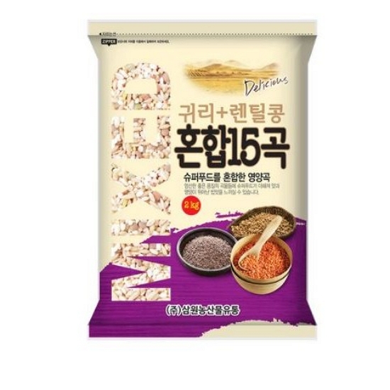 삼원농산 혼합 15곡 2kg이미지입니다. 누르면 해당 게시물로 새창이동합니다.