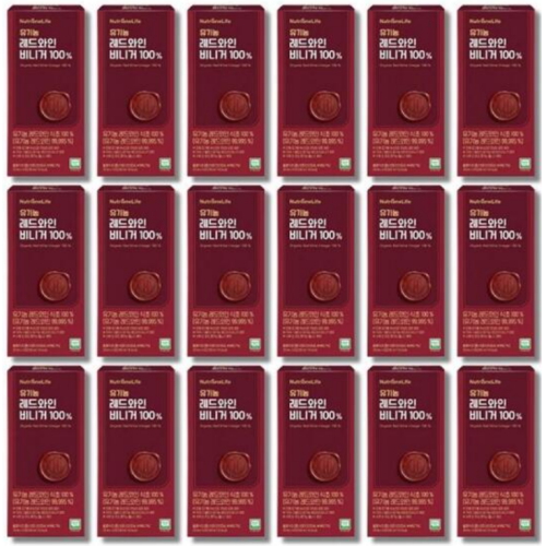 뉴트리원라이프 유기농 레드와인 비니거 100% 280ml (20ml x 14포) (18개)_이미지