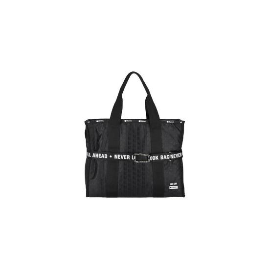 MSGM 패턴 레터링 스트랩 토트 백 4040MZ01929 T