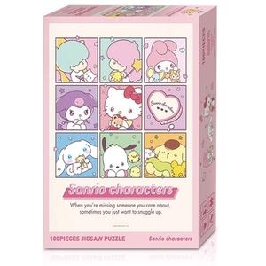산리오 쁘띠마망 100pcs 직소퍼즐 퍼즐놀이 집콕놀이 WFGOT46_이미지