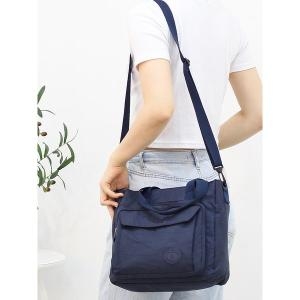 코피 남여공용 캐주얼 나들이 외출 여행 가벼운 단색 기하학 패턴 무늬 지퍼 크로스 숄더백 G10770_이미지