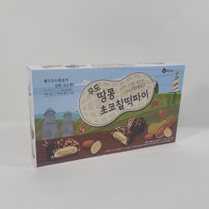 삼진식품 제주 우도 땅콩 초코 찰떡파이 10개입 초코파이_이미지