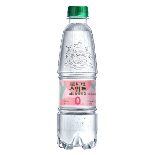 코카콜라음료 씨그램 스위트 피치블랙티향 350ml (24개)_이미지