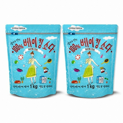 애경 엄마의 선택 100% 천연 베이킹소다 주방세제 1kg (2개)_이미지