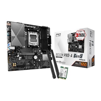 ASRock B650M PRO-A Gen5 + WiFi7 모듈 패키지 디앤디컴