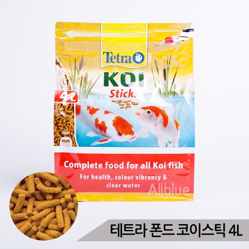테트라 폰드 코이스틱 4리터 금붕어 잉어 사료