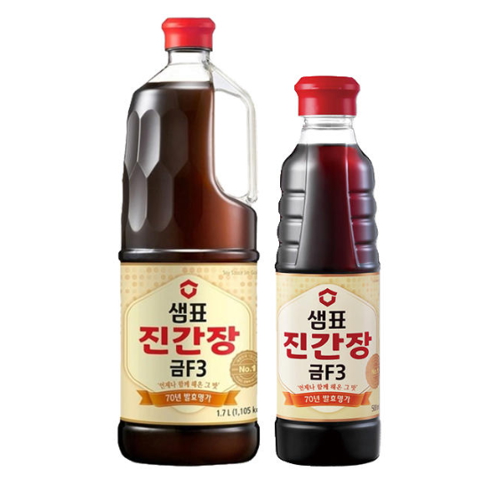 샘표식품 샘표 진간장 금F3 1.7L + 500ml (3개)