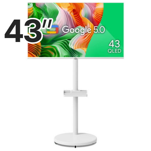 더함 우버 AMG 스마트 43 QLED 120HZ 돌비 AI 구글 5.0 이동형 패키지 (더함 라이트)_이미지