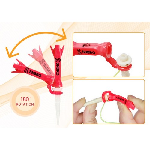 에스앤브로 스컬 에이밍 우레탄 높이조절 골프티 세트 (8개)_이미지