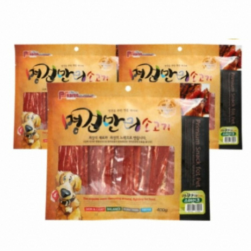 피에스코리아 명견만리 소고기 스테이크 400g (3개)_이미지