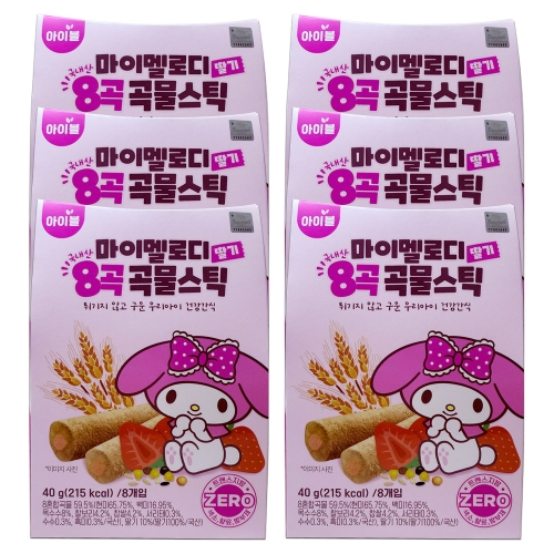 개미식품 마이멜로디 곡물스틱 딸기 40g (48개)_이미지