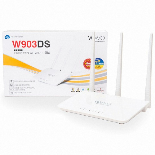 디지털존 WeVO W903DS 공유기 패키지 (+ U300 USB 2.0 무선랜카드)_이미지
