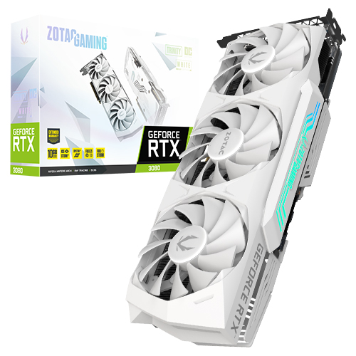 ZOTAC GAMING 지포스 RTX 3080 Trinity OC D6X 10GB White