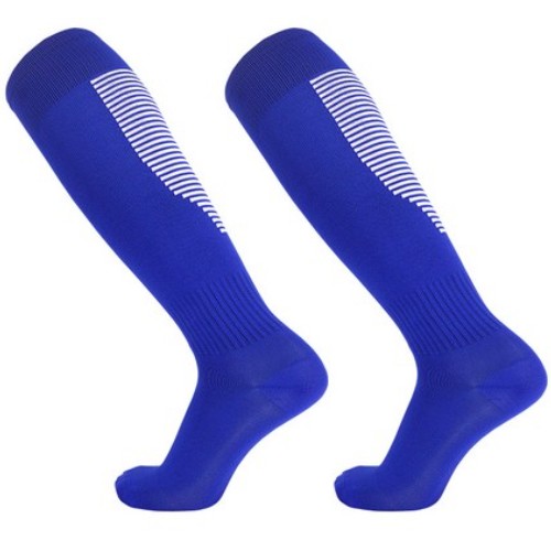 SNF 스트라이프 두꺼운 축구양말 2족 (블루)_이미지