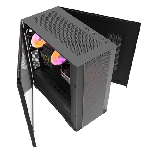 darkFlash DLX200 MESH RGB 강화유리 (블랙)_이미지