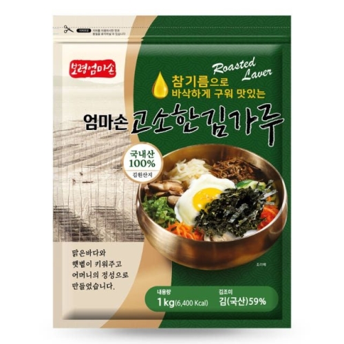 보령엄마손 엄마손 고소한 김가루 1kg (4개)_이미지