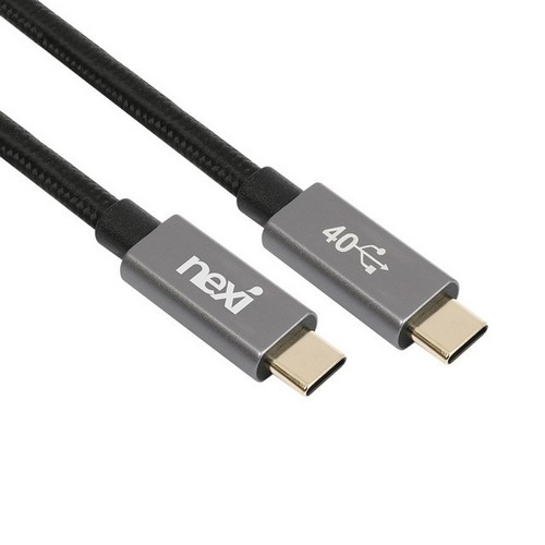 리버네트워크 NEXI 썬더볼트4 40Gbps PD PPS C to C타입 240W 케이블 NX-USB4CC-005 (0.5m)
