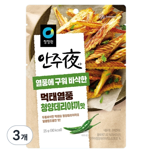 대상 청정원 안주야 먹태열풍 청양데리야끼맛 25g (3개)_이미지