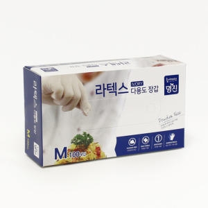 라텍스장갑 100매 사이즈M