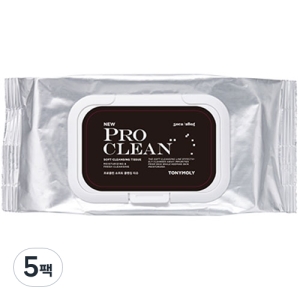 토니모리 NEW 프로클린 소프트 클렌징 티슈 50매 (5팩)_이미지