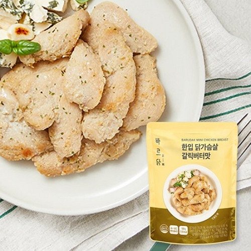 메디쿼터스 바르닭 한입 닭가슴살 갈릭버터맛 100g (10개)