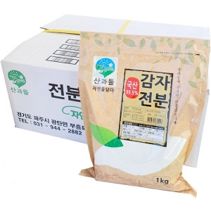 산과들 국산 감자전분 99.9% 1kg 10개_이미지