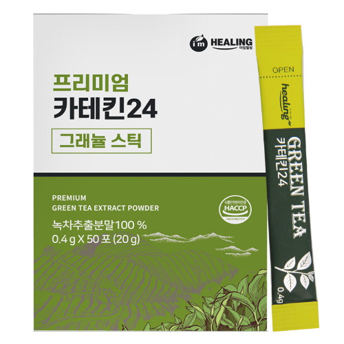 힐링엘엔씨 아임힐링 프리미엄 카테킨24 그래뉼 스틱 50포 (1개)