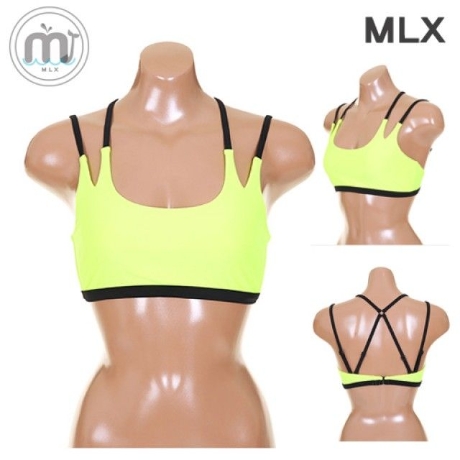 MLX 여성 네온컬러 기능성탑 탑 수영복 DM-360_이미지