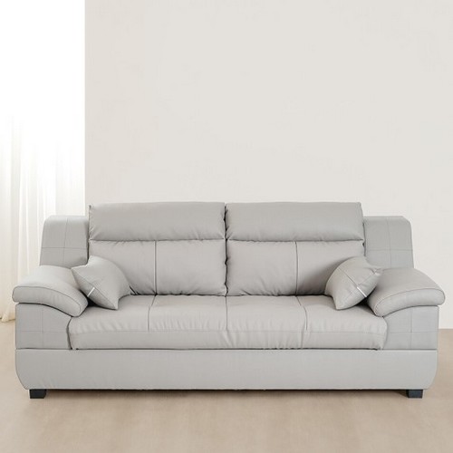 동서가구 테라 컴팩트 천연가죽 소파 3인용