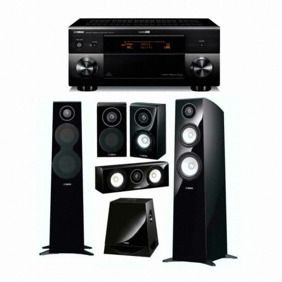 야마하 NS-700(NS-SW700) + 야마하 AV리시버 (DSP-Z7)_이미지