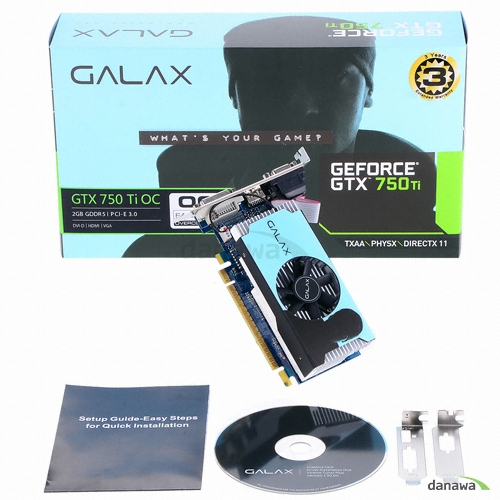 갤럭시 GALAX 지포스 GTX750 Ti OC D5 2GB LP_이미지