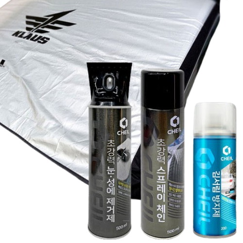앞창가리개 + 제일스프레이체인 + 제일 성에제거제 + 제일 김서림방지제 세트