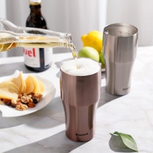 이마트 피코크 진공단열 보냉 스텐 콜드컵 맥주잔 진공컵 440ml ATB-440