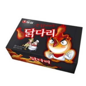 농심 닭다리 핫숯불바베큐맛 66g (24개)
